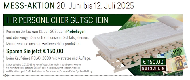 Gutschein für die Mess-Aktion 2025